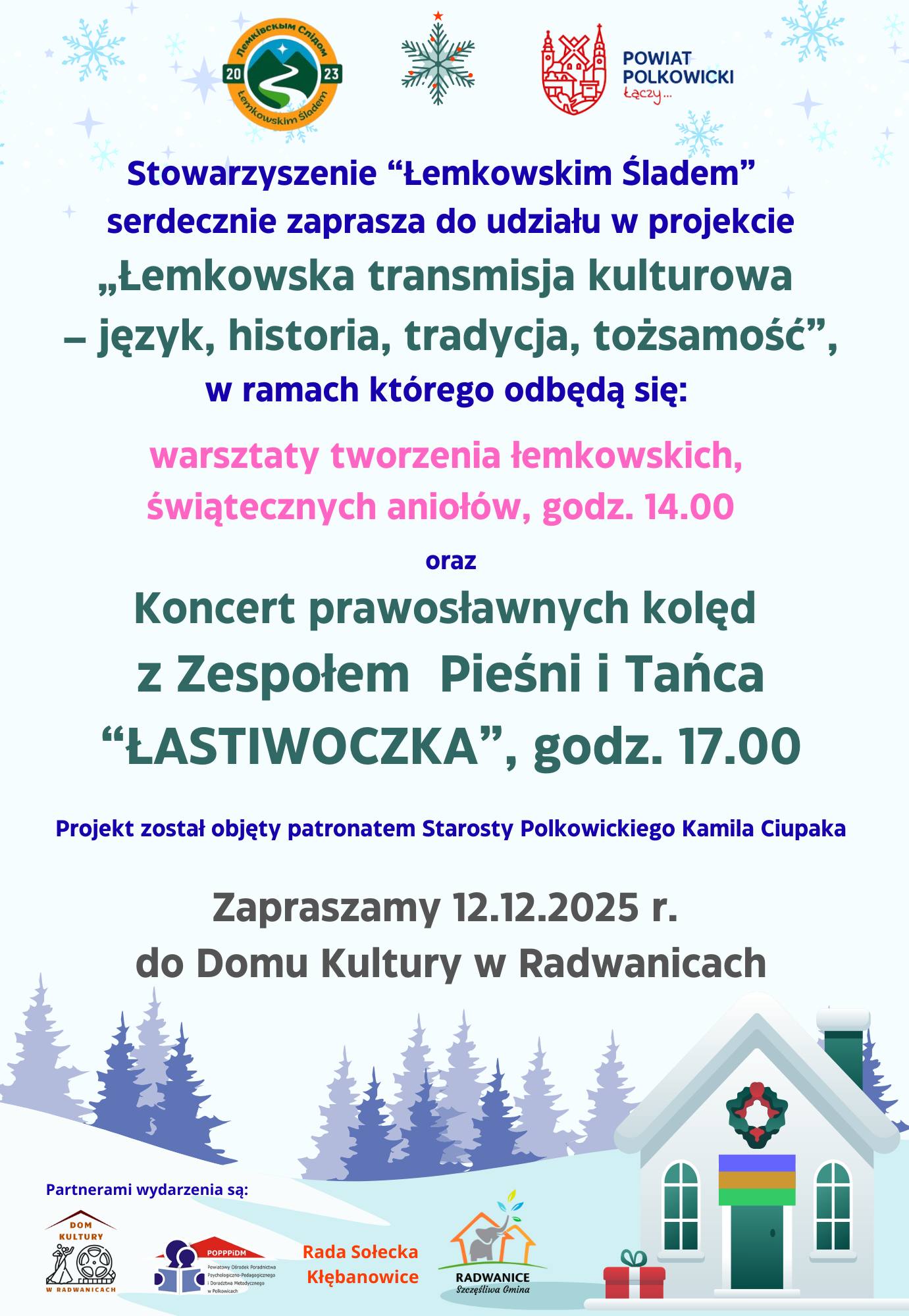 Stowarzyszenie Łemkowskim Śladem zaprasza na spotkanie p.t. "Łemkowska transmisja kulturowa-język, historia, tradycja , tożsamość" - zdjęcie 1